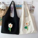 Wholesale Women Fashion Floral Print Large Capacity Canvas Tote Bag - Image 3