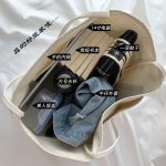 Wholesale Women Simple Large Capacity Solid Color Canvas Tote Bag - Image 4