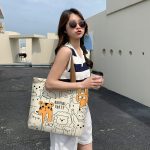 Wholesale Women'S Fashion Anime Large Capacity Canvas Tote Bag - Image 5
