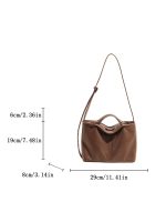 Wholesale Women Fashion Casual Solid Color Large Capacity Crossbody Bag - Image 5