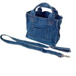Wholesale Women Fashion Casual Large Capacity Canvas Denim Crossbody Bag - Image 5