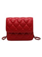 Wholesale Women Fashion Casual Solid Color Rhomboid Chain Crossbody Bag - Image 5