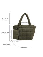 Wholesale Women Fashion Casual Solid Color Space Cotton Tote Bag - Image 5