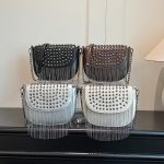 Wholesale Women Fashion Solid Color Tassel Rivet Crossbody Bag - Image 4