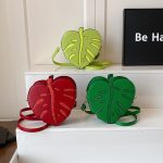 Wholesale Women Fashion Creative Cartoon Leaf Shape Crossbody Bag - Image 4