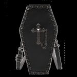 Wholesale Women Fashion Gothic Coffin Chain Rivet Cross Crossbody Bag - Image 5