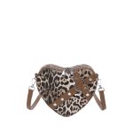 Wholesale Women Fashion Casual Leopard Heart-Shaped Crossbody Bag - Image 4