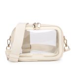 Wholesale Women Fashion Casual Solid Color Transparent Crossbody Bag - Image 5