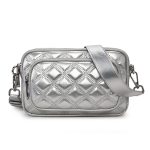 Wholesale Women Fashion Casual Solid Color Rhomboid Chain Crossbody Bag - Image 5