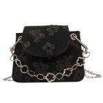 Wholesale Women Fashion Elegant Solid Color Floral Mini Chain Crossbody Bag - Image 5