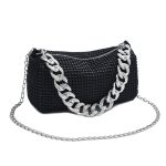 Wholesale Women Fashion Metal Chain Rhinestone Crossbody Bag - Image 5