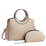 Wholesale Women Fashion Casual Solid Color Bag Large Capacity Handbag Two-Piece Set