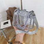 Women Fashion Transparent Clear Chain Bag PVC Bag - Image 4