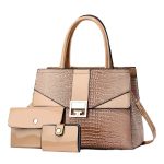 Wholesale Women Casual Bag Stone Pattern Handbag Three-Piece Set