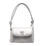 Women Fashion Casual Solid Color Bowknot Buckle Crossbody Bag - Image 5