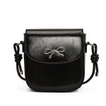 Wholesale Fashion Solid Color Bow Flip Mini Crossbody Bag - Image 5
