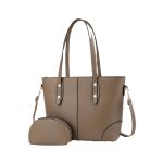 Wholesale Women Fashion Casual Bag Contrast Color Large Capacity Handbag Set