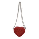 Fashion Sequin Mini Heart Chain Crossbody Bag - Image 5