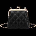 Wholesale Women Simple Solid Color Diamond Chain Crossbody Bag - Image 5