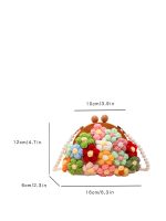 Wholesale Creative Woven Floral Pearl Chain Crossbody Bag - Image 6