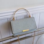 Summer Women Fashion Thin Flash Flap Square Chain Crossbody Bag - Image 4