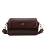 Wholesale Women Fashion Retro Solid Color Cylinder Wide Band Crossbody Bag - Image 3