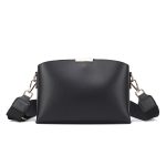 Wholesale Women Casual Simple Solid Color Wide Strap Zipper Crossbody Bag - Image 4