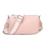 Wholesale Women Fashion Casual Solid Color Rectangle Wide Strap Crossbody Bag - Image 4