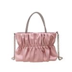 Wholesale Women Fashion Creased Cloud Bag Chain Crossbody Bag - Image 4