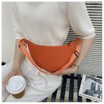 Wholesale Women Fashion Casual Solid Color Canvas Zipper One Shoulder Crossbody Bag - Image 5