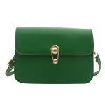 Wholesale Simple Solid Color Lock Square Crossbody Bag - Image 5