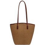 Wholesale Women Fashion Casual Large Capacity Straw Woven Tote Bag Set - Image 4