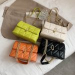 Wholesale Women Chic Flap Buckle Design Solid Color PU Crossbody Bag - Image 5