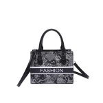 Wholesale Women Fashion Casual Simple Letter Embroidered Handbag - Image 4