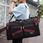 Wholesale Men Casual Sports Basic Color-Block Foldable Large Capacity Duffle Bag - Image 5