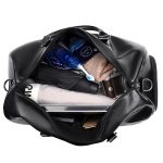 Wholesale Men Leisure Sports Vintage Large Capacity PU Duffle Bag - Image 4