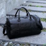 Wholesale Men Leisure Sports Business Vintage Large Capacity PU Duffle Bag - Image 4