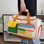 Wholesale Men Leisure Sports Basic Multicolor Dry And Wet Separation Large Capacity Oxford Duffle Bag - Image 4