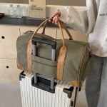 Wholesale Men Leisure Sports Basic Retro Large Capacity Canvas Duffle Bag - Image 5