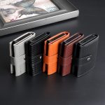 Men Fashion Casual Solid Color Three-Fold Automatic Pumple Card Multi-Card Wallet - Image 2