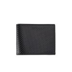 Men Fashion Simple Solid Color Carbon Fiber Pattern Large Capacity Multi Card Wallet - Image 4