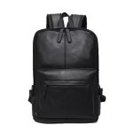 Casual Men Travel Bag Large Capacity Pu Leather Backpack - Image 5