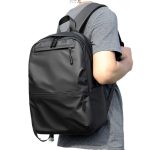 Simple Solid Color Men Large Capacity Casual Backpack - Image 5