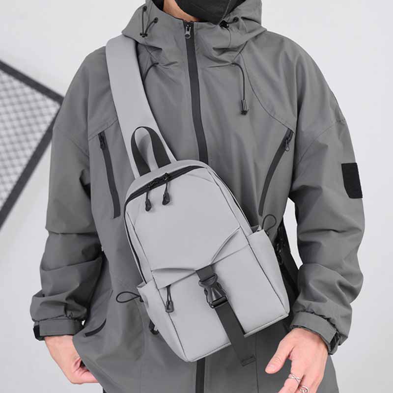 main_4-1867 Men Leisure Sports Commuter Chest Bag - Image 1