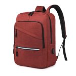 Men Casual Commuter Solid Color Oxford Usb Backpacks Bag - Image 5