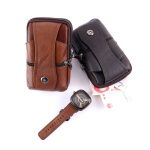 Genuine Leather Multifunctional Belt Mobile Phone Waist Bag - Image 4