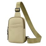 Men Fashion Casual Commuter Solid Color Chest Bag - Image 4