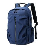 Wholesale Men Casual Zipper Design Solid Color Large Capacity Backpack - Image 5