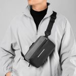Wholesale Men Casual Sports Commuter Oxford Colorblock Chest Bag - Image 4