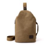 Men Leisure Sports Commuter Canvas Chest Bag - Image 5